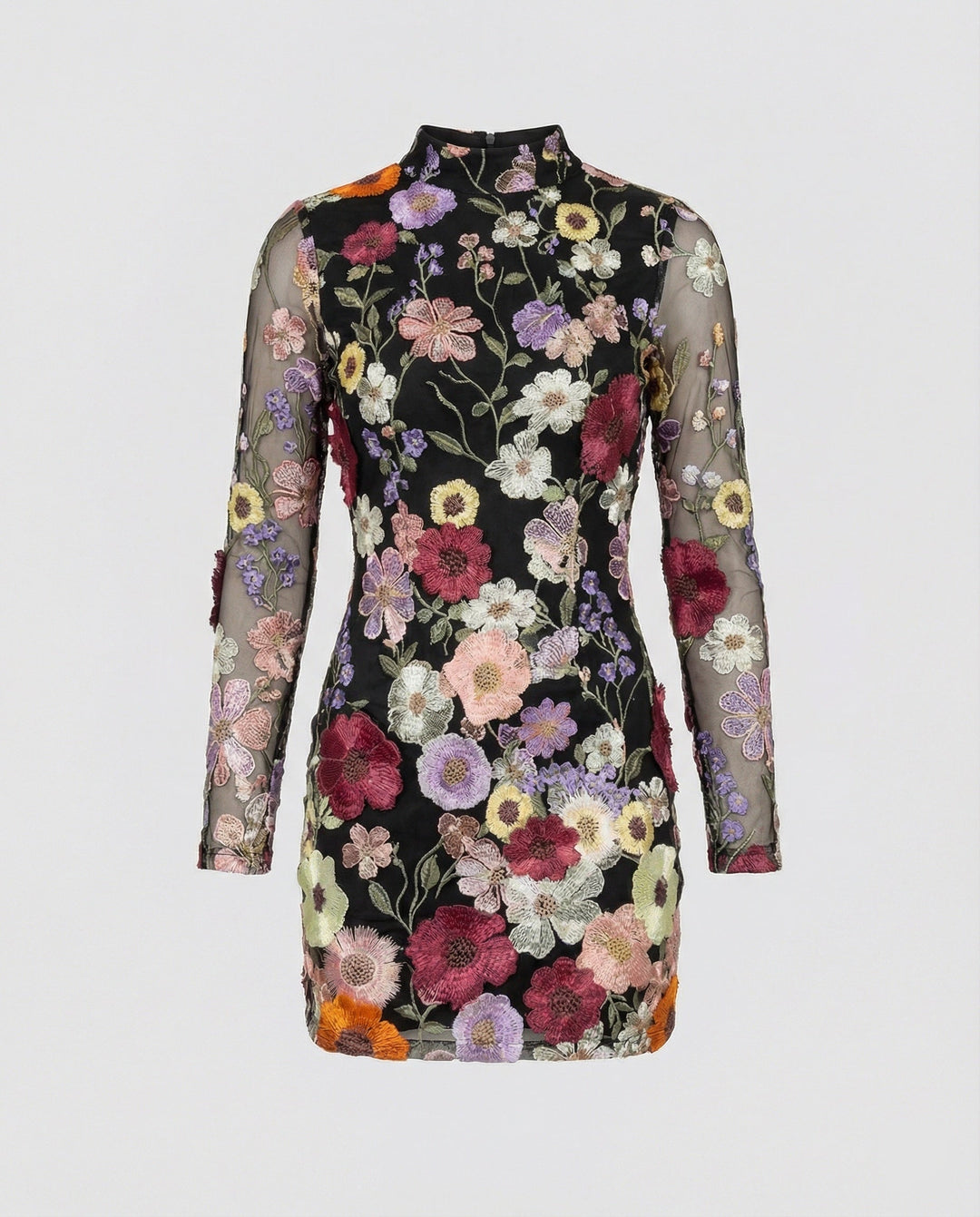 Clara | Exquisites, Florales Minikleid mit Eleganten Details 4