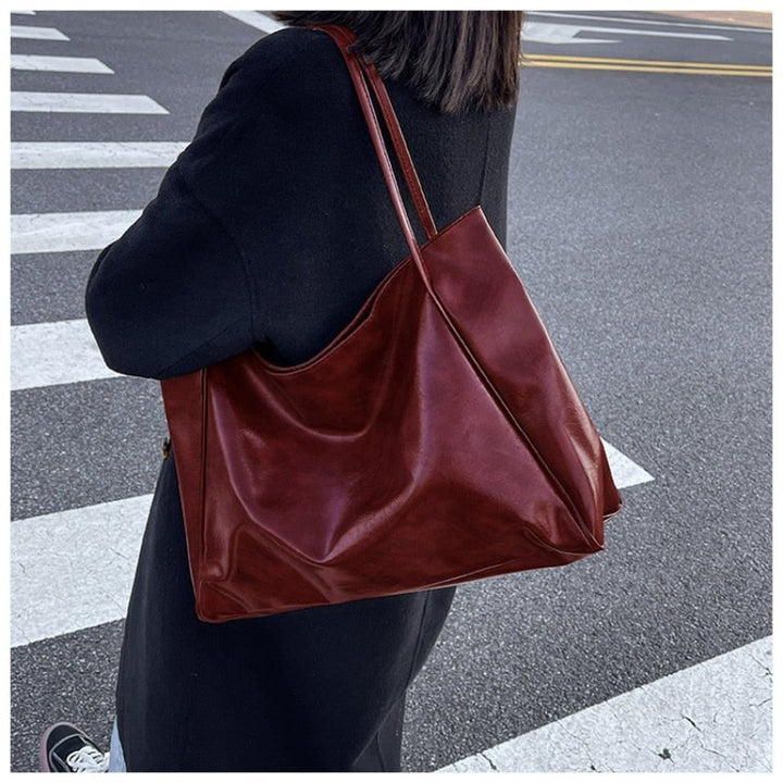 Clara | Retro glattem PU-Leder Tasche 3