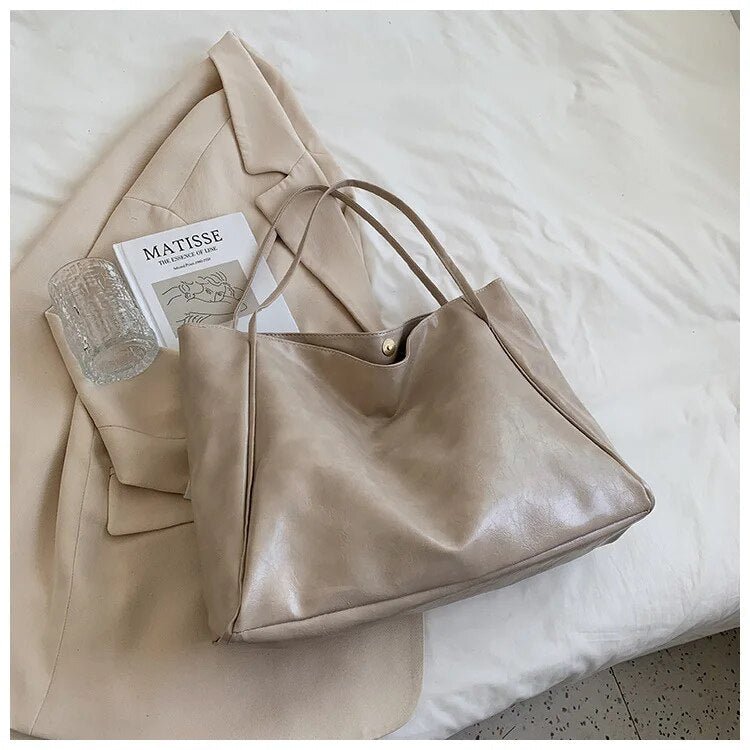 Clara | Retro glattem PU-Leder Tasche 4