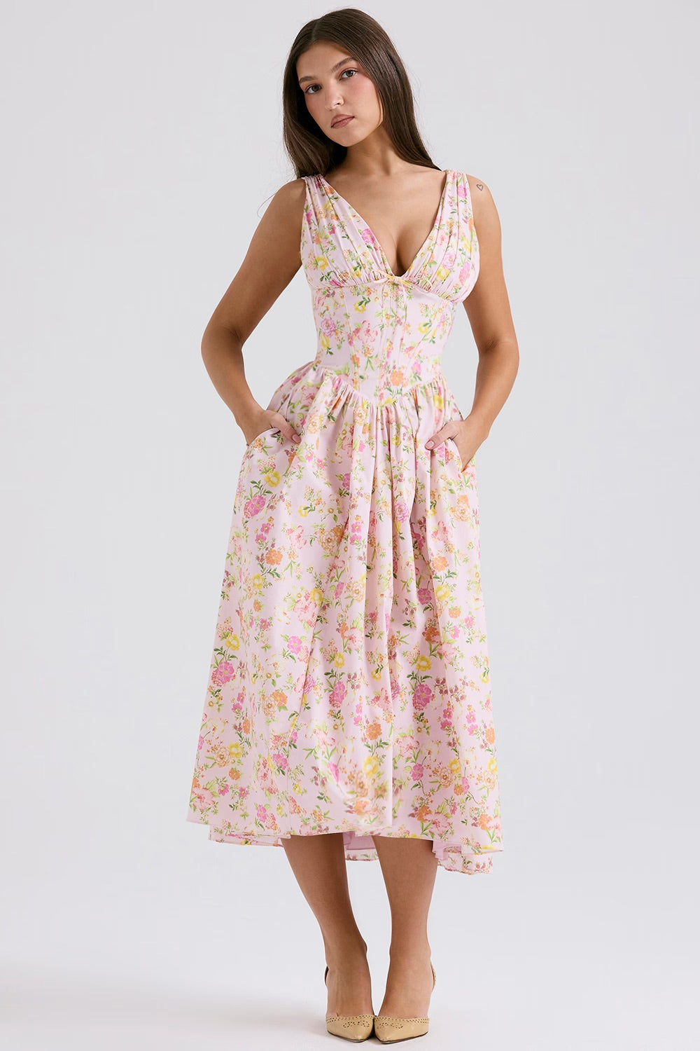 Claudia | Luftiges & Stilvolles Sommer Hochzeitsgästekleid 1