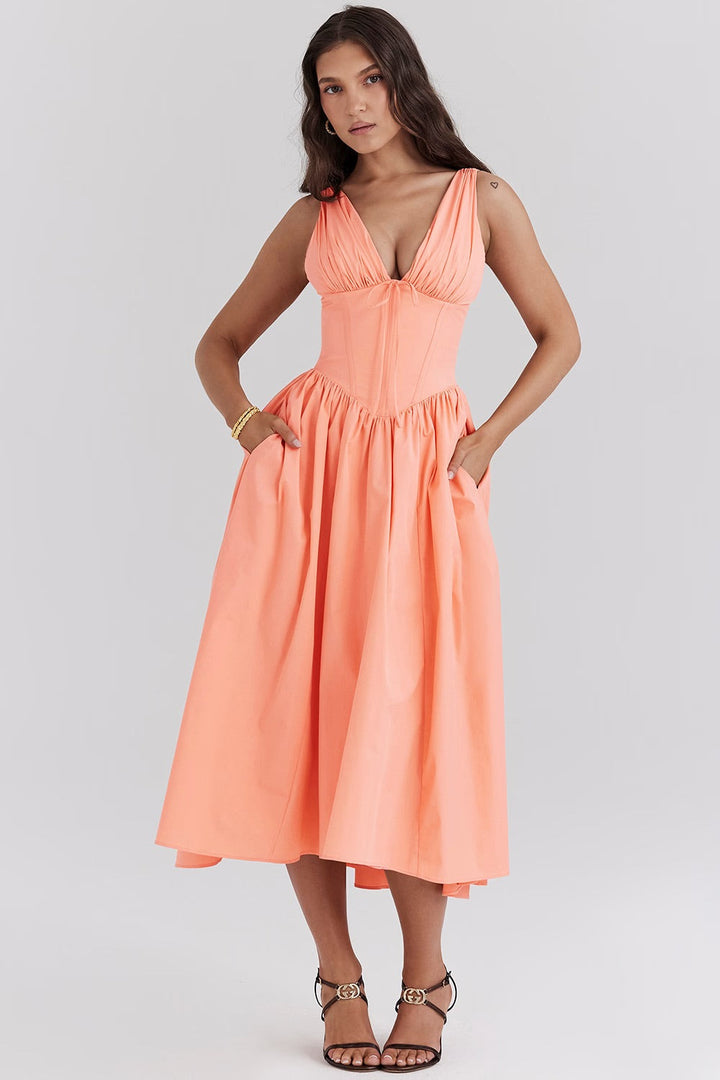 Claudia | Luftiges & Stilvolles Sommer Hochzeitsgästekleid 3