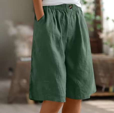 Cleo | Damen Shorts Kurze Hosen Oversize Lässig Sommer Stil 8