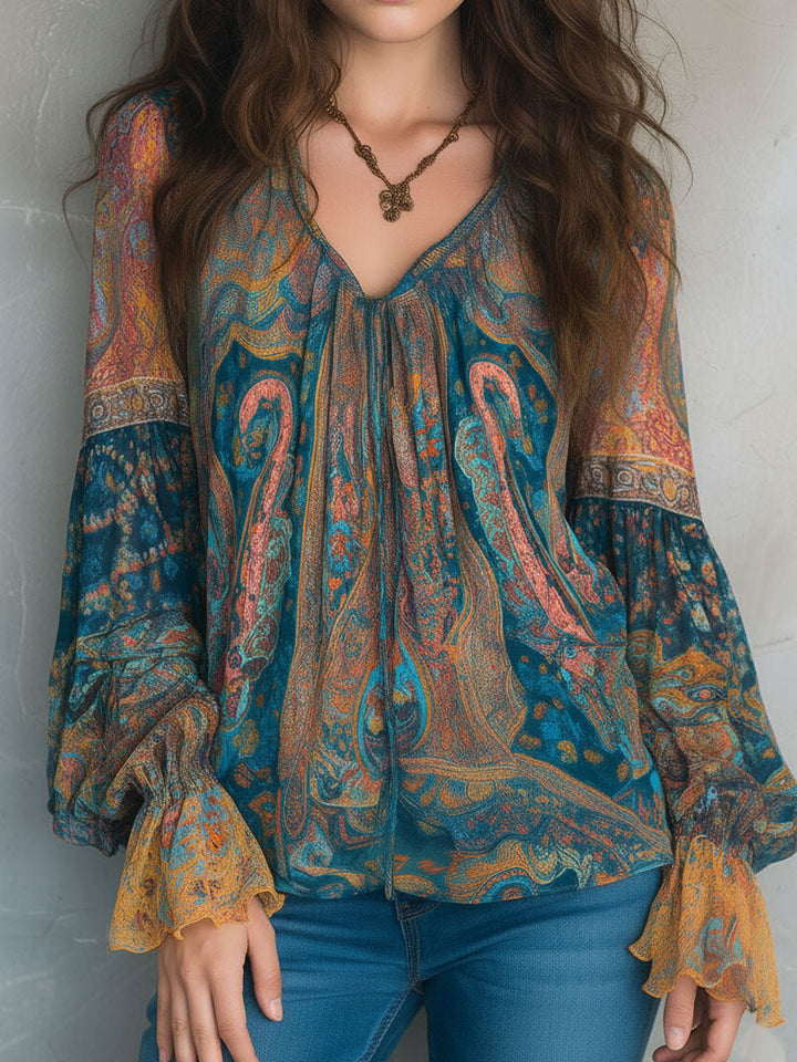 Cylara | Elegante Rüschen Chiffonbluse 1