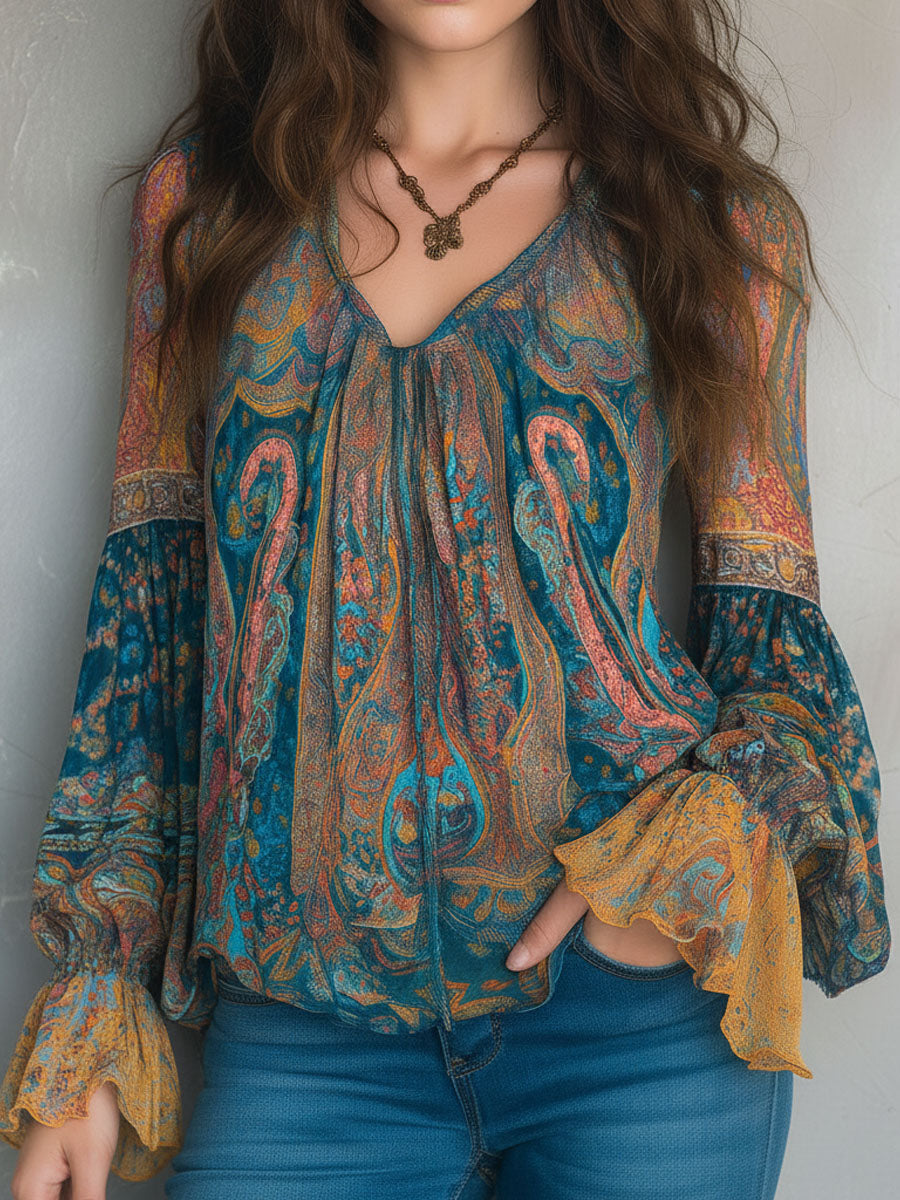 Cylara | Elegante Rüschen Chiffonbluse 2