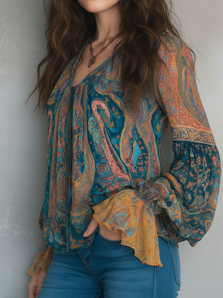 Cylara | Elegante Rüschen Chiffonbluse 3