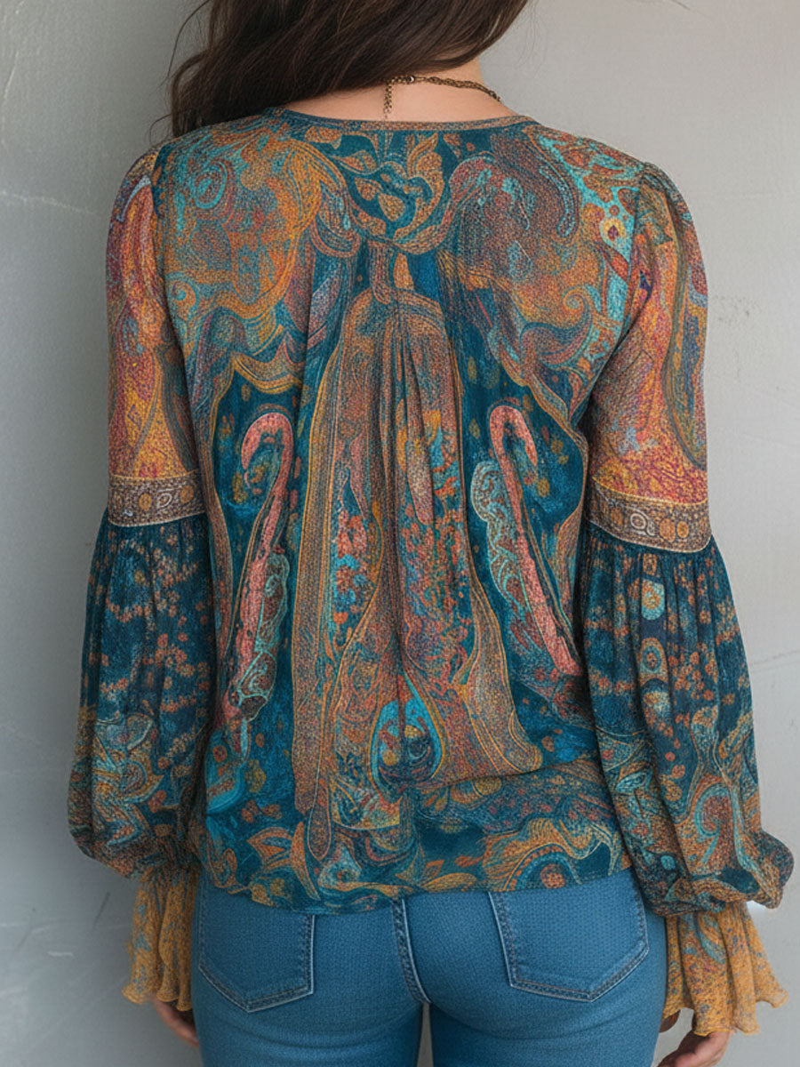 Cylara | Elegante Rüschen Chiffonbluse 5