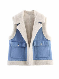 Sophie | Stilvolle Und Gemütliche Jeansweste Mit Fleece-Futter