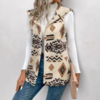 Mia | Stilvolle Und Moderne Damenweste Mit Geometrischem Muster