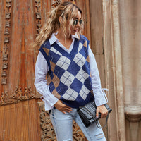Charlotte | Elegante Und Zeitlose Karierte Strickweste