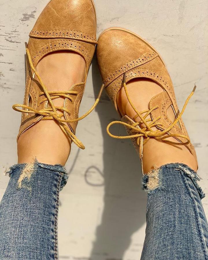 Daphne | Bequeme &amp; Stilvolle Damen Oxford-Schuhe zum Schnüren 2