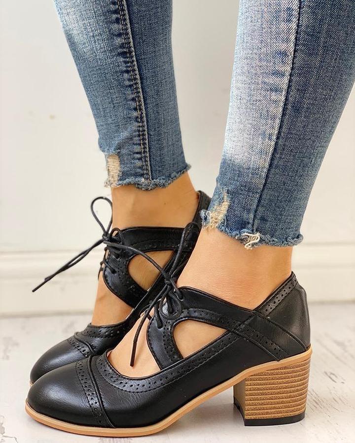 Daphne | Bequeme &amp; Stilvolle Damen Oxford-Schuhe zum Schnüren 4