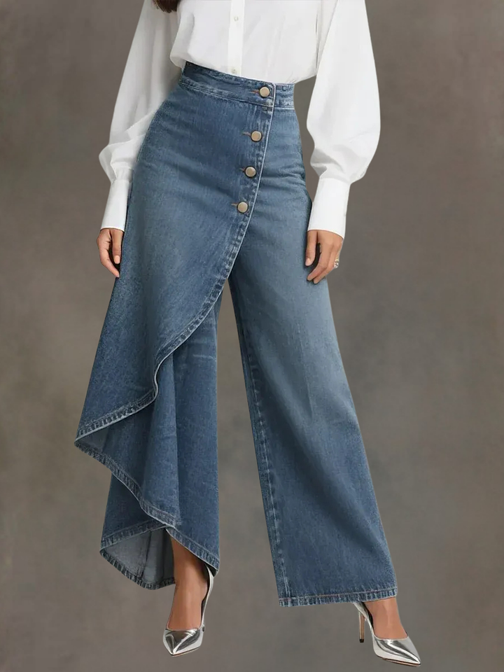 Drelia | Hoch Tailliert Entspannte Damenjeans 1
