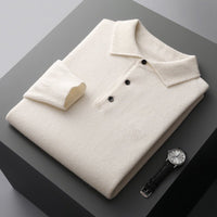 Ethan | Elegant Knitted Polo Sweater for Men with Timeless Style