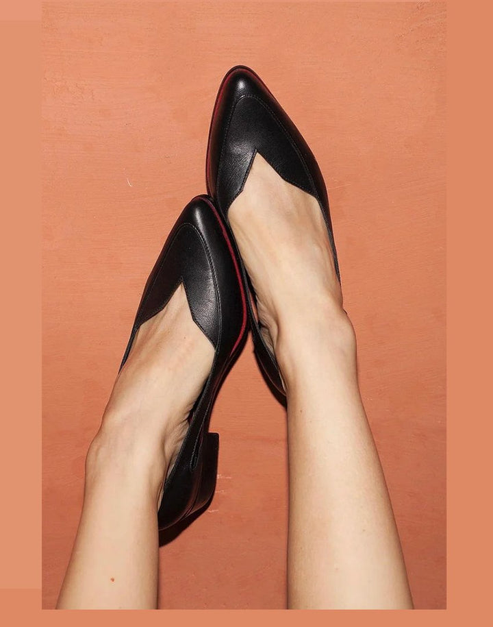 Elara | Elegante, Bequeme &amp; Stilvolle Leder Flats 0