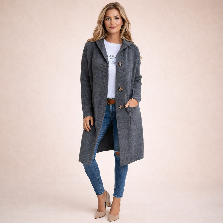 Elara | Gemütliche, elegante lange Strickjacke 3