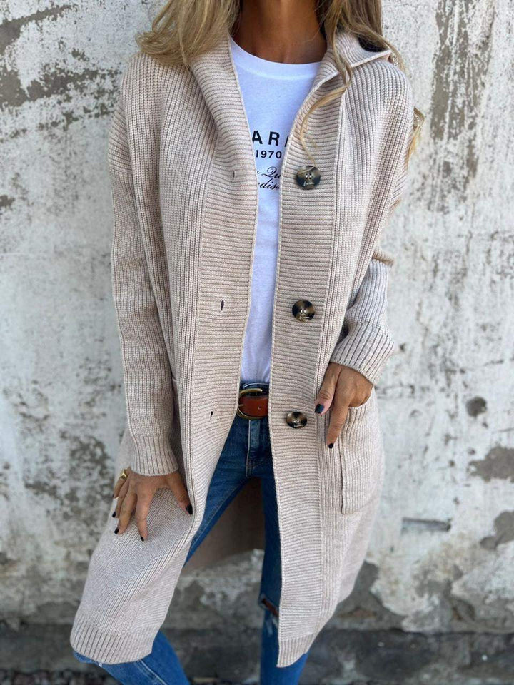 Elara | Gemütliche, elegante lange Strickjacke 4