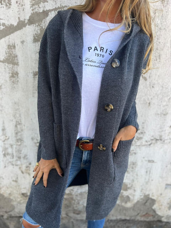 Elara | Gemütliche, elegante lange Strickjacke 5