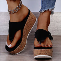 Sophia | Elegant and Comfortable Women's Toe-Post Wedge Sandals