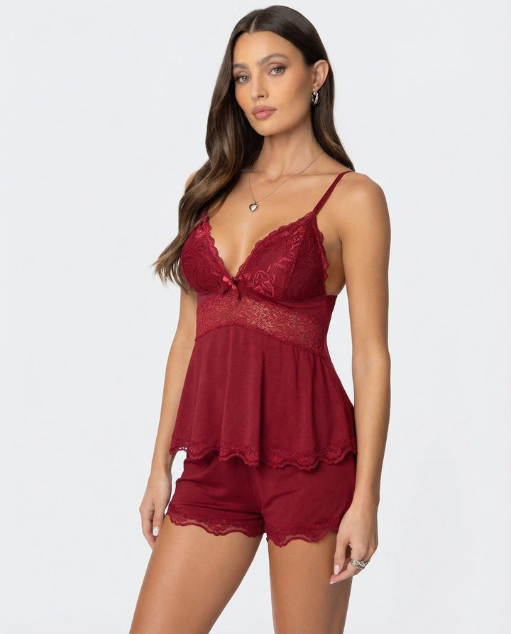Elina | Camisole Set Elegant Atmungsaktiv Komfortabel V-Ausschnitt 8