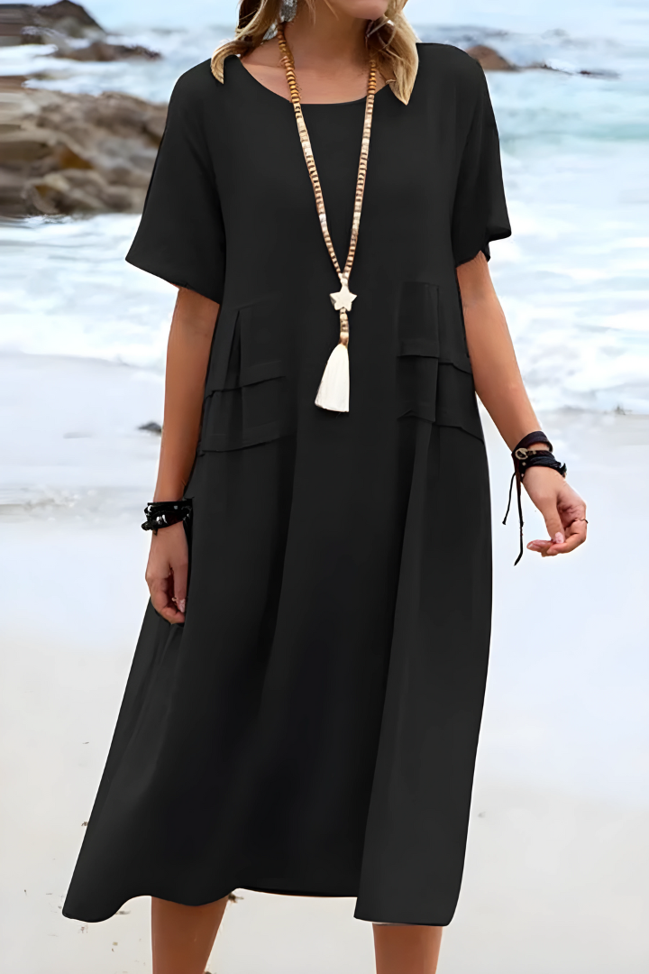 Elise | Bauchbedeckendes Damen-Midikleid 3