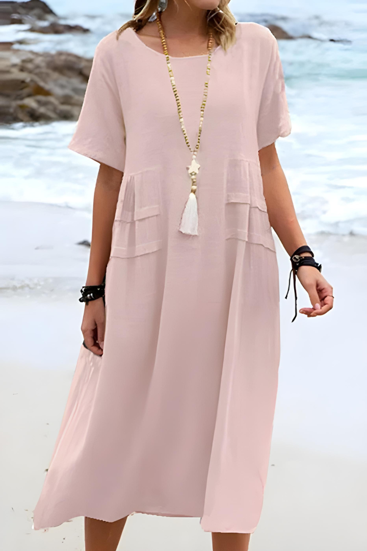 Elise | Bauchbedeckendes Damen-Midikleid 4