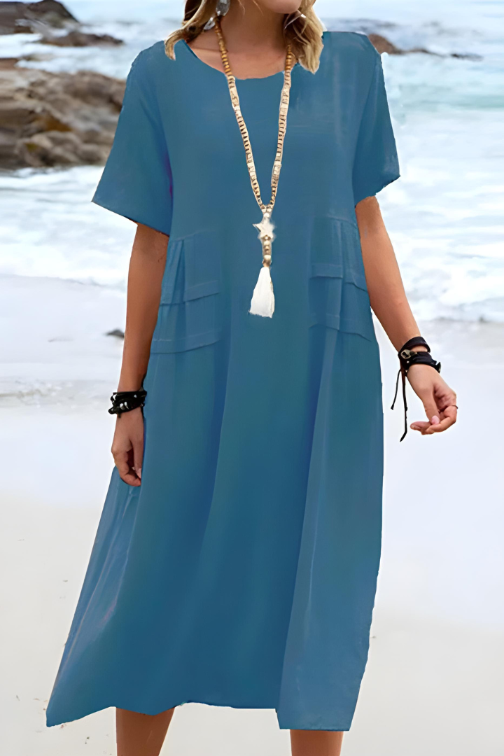 Elise | Bauchbedeckendes Damen-Midikleid 5