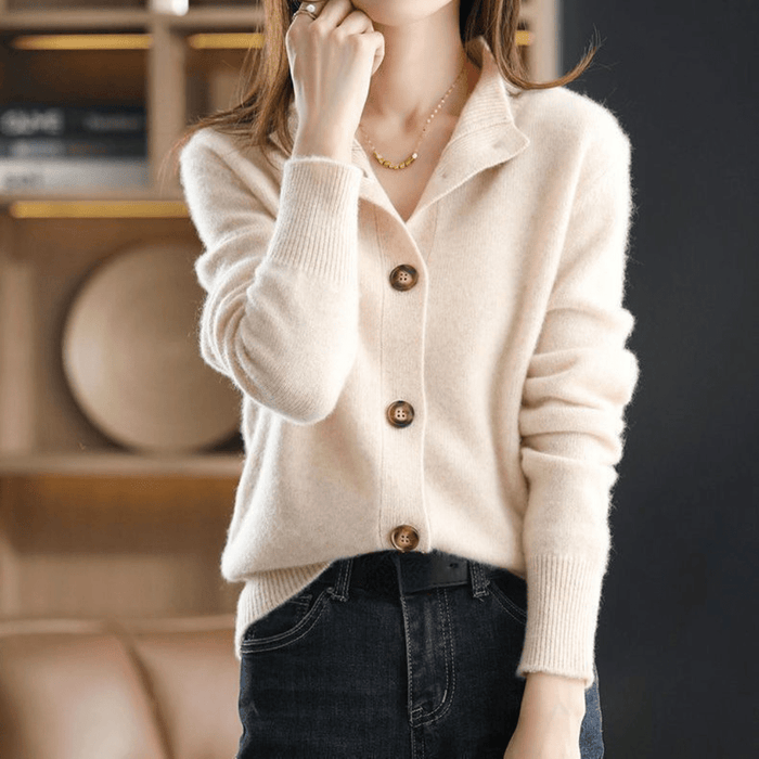 Elise | Luxuriöse und elegante Damen Kaschmir Strickjacke 1