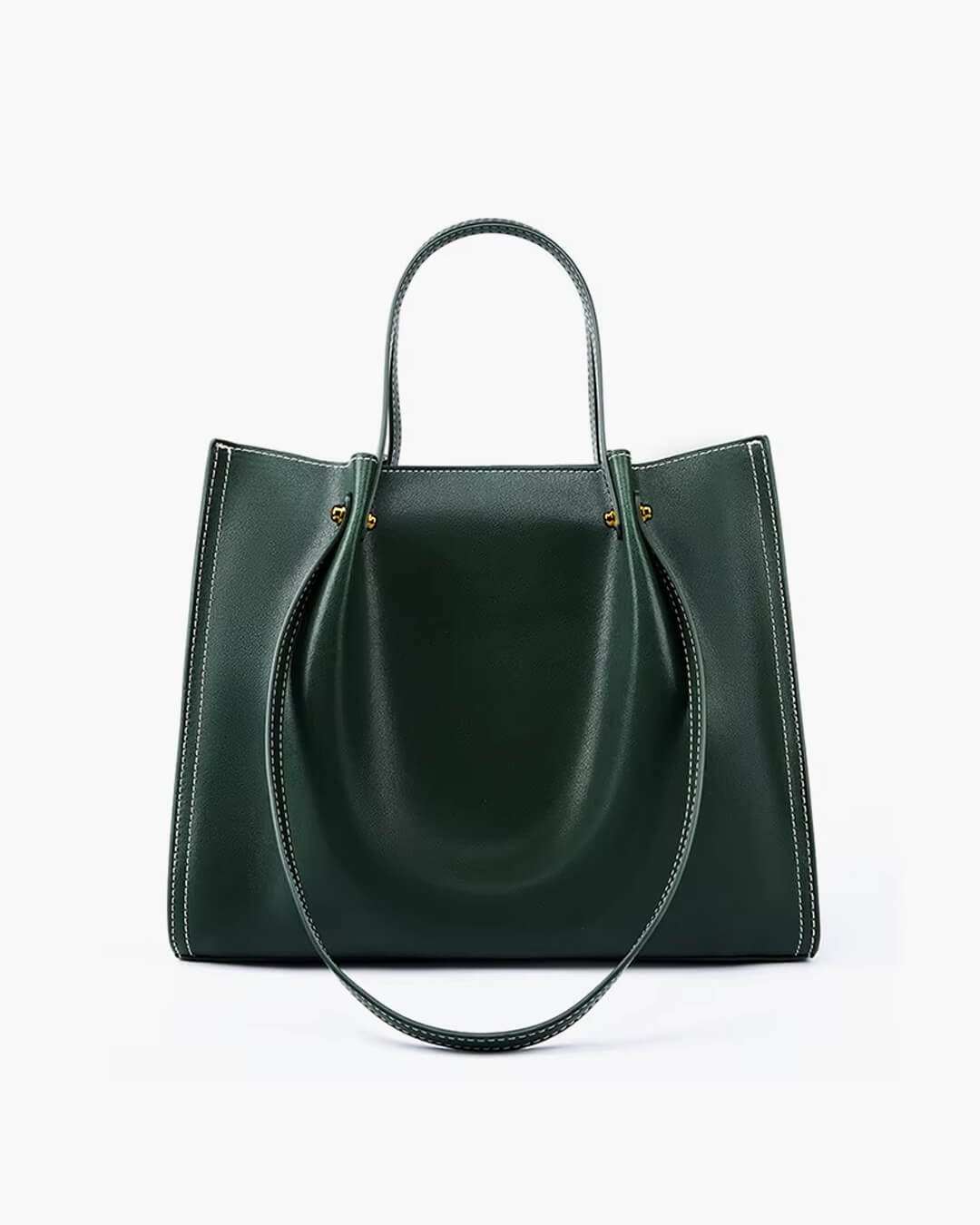 Elowen | Elegante Tragetasche aus Veganem Leder mit Kontrastnähten 4