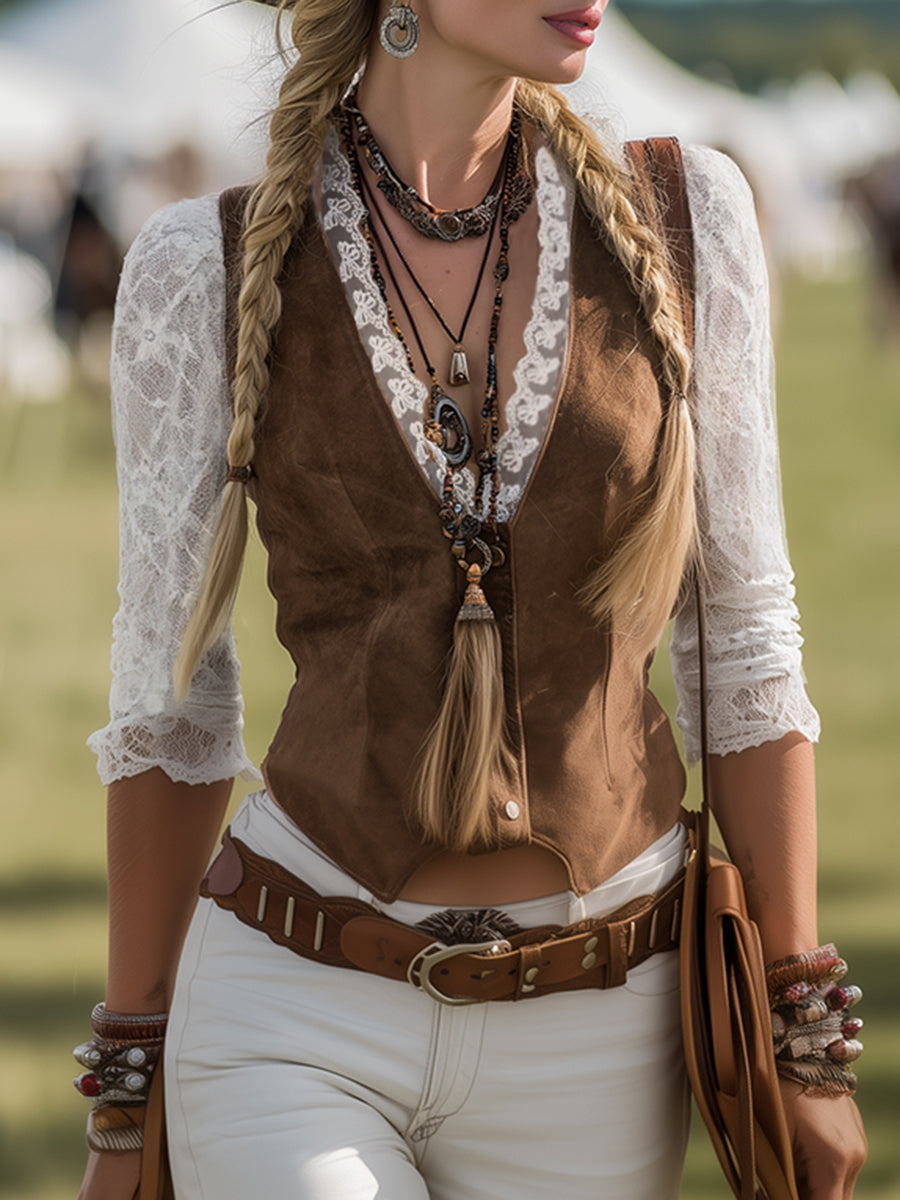 Elowen | Elegante, Feminine &amp; Taillierte Damen-Westenbluse 0