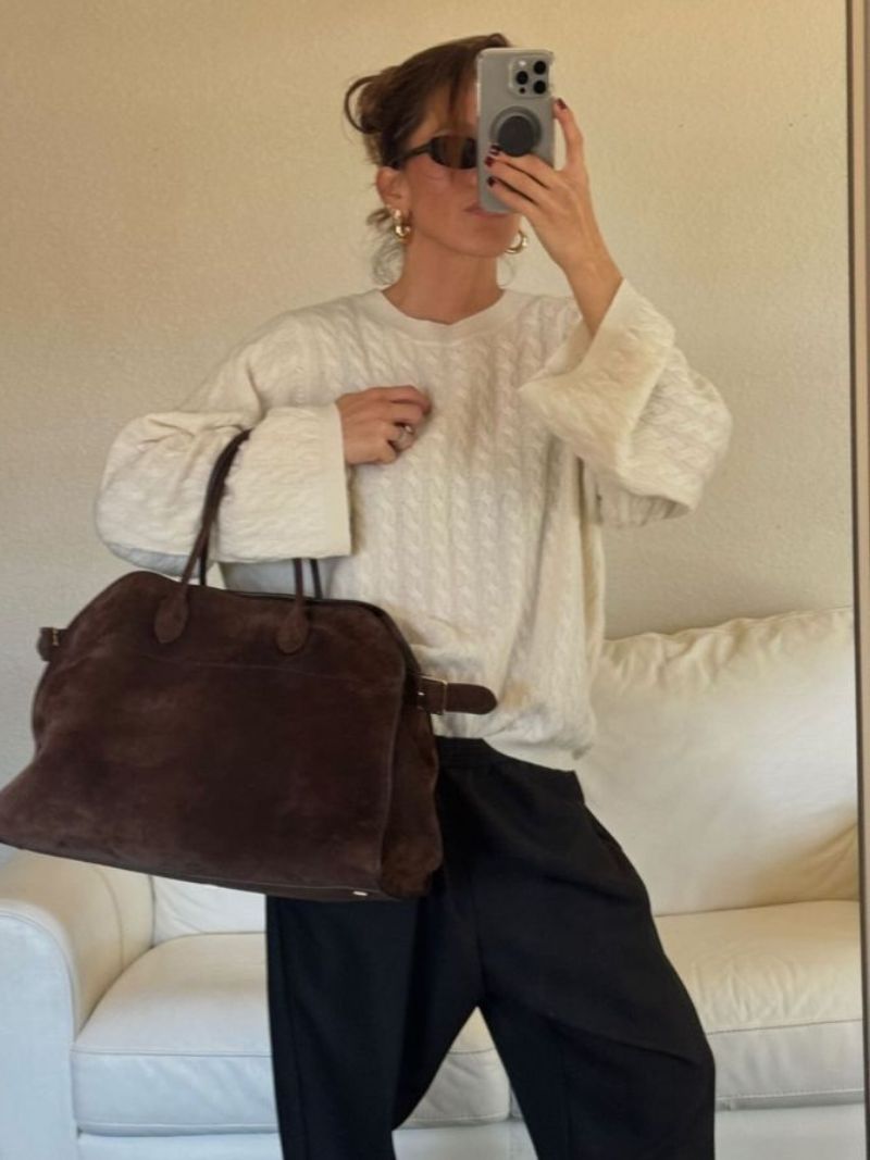 Elysia | Elegante, Geräumige Handtasche Damen aus Veganem Leder 2