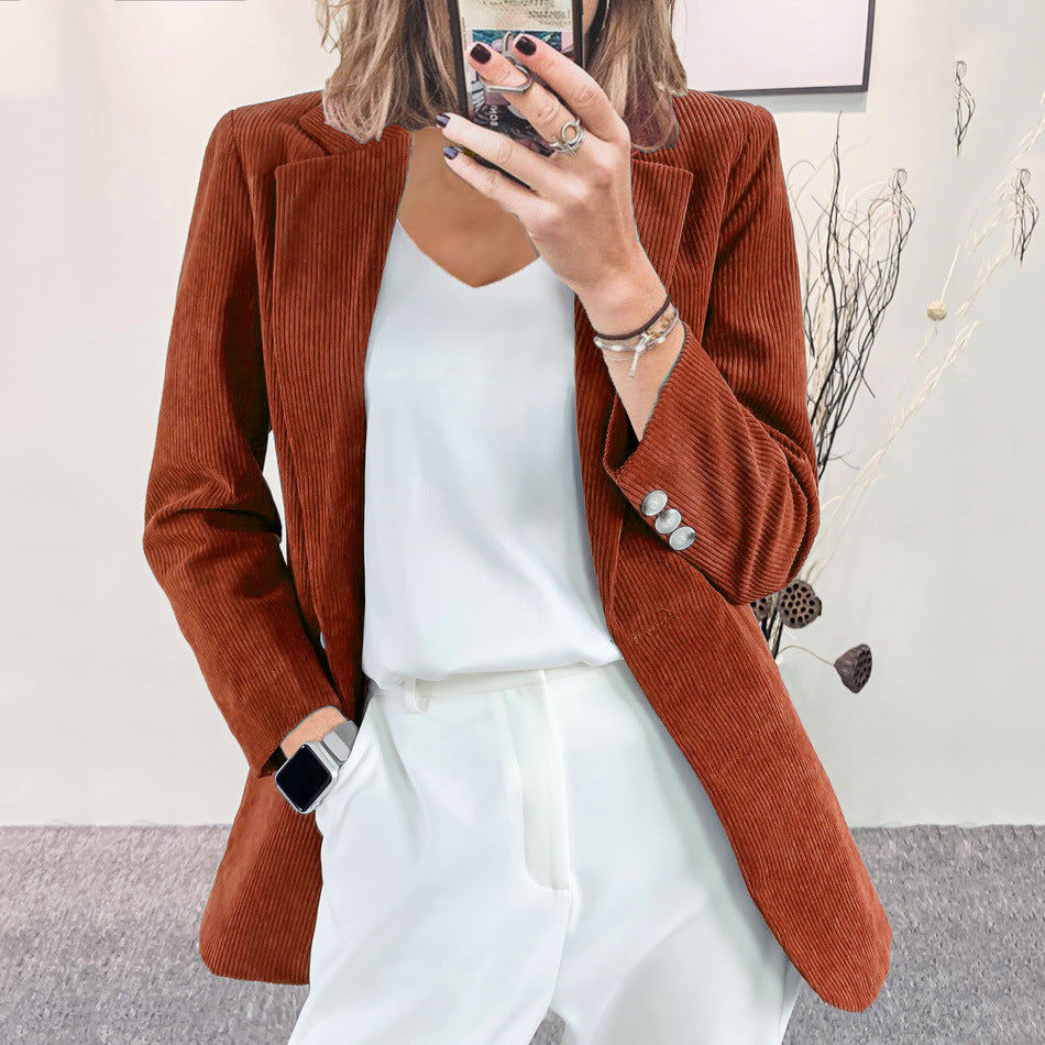 Elysia | Eleganter, Zeitloser &amp; Bequemer Damen Cord-Blazer 1