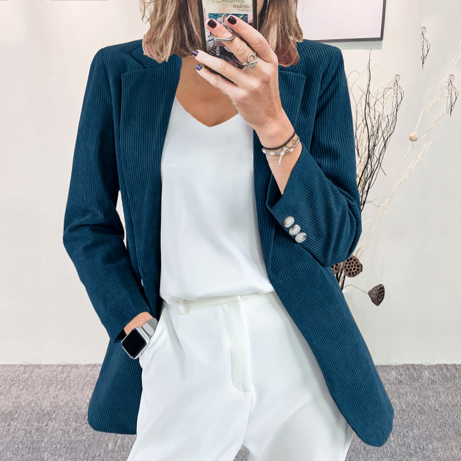 Elysia | Eleganter, Zeitloser &amp; Bequemer Damen Cord-Blazer 6