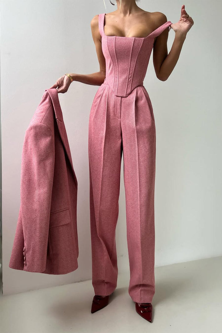 Elysia | Elegantes Anzug Set Damen – Raffiniert, Vielseitig &amp; Mit Fischgrätenmuster 8