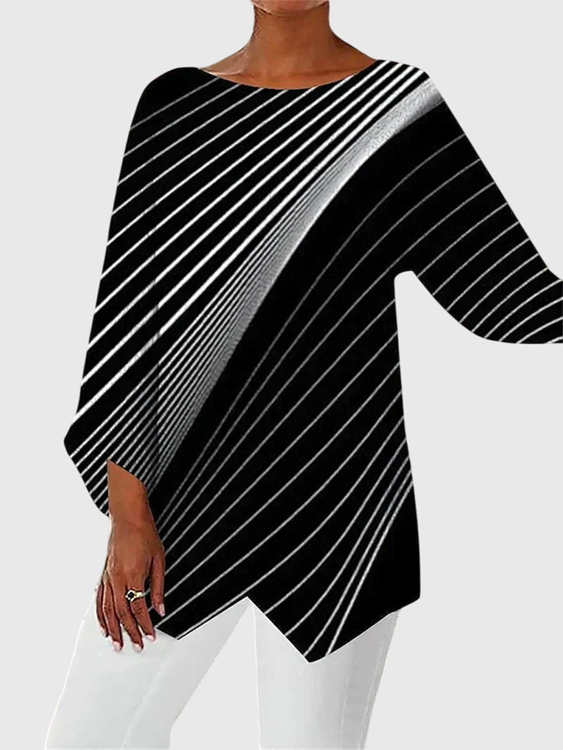 Elysia | Elegantes, Asymmetrisches Damenoberteil mit Schmetterlingsdruck 1