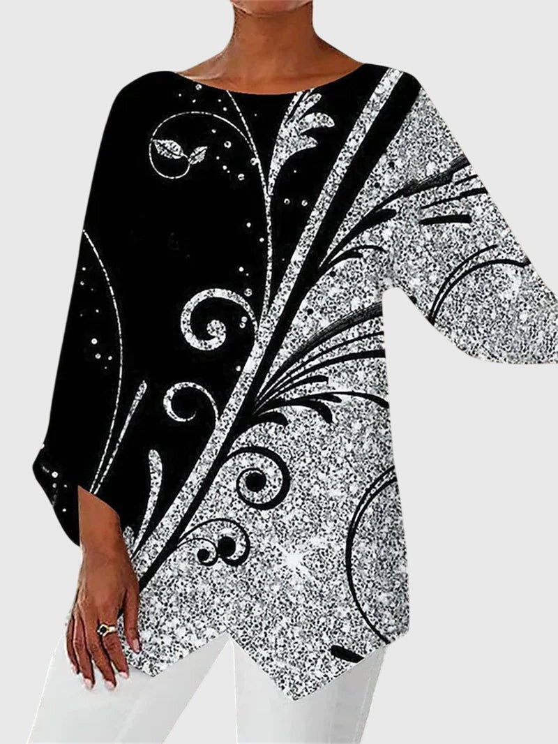 Elysia | Elegantes, Asymmetrisches Damenoberteil mit Schmetterlingsdruck 5