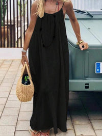 Claudia | Elegant backless maxi dress with flowing silhouette