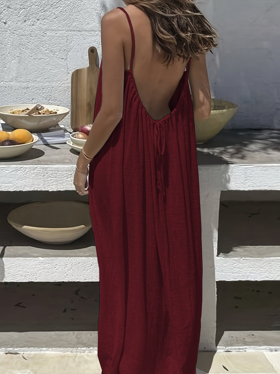Elysia | Elegantes, Atmungsaktives Maxikleid Sommer für Damen – Lange Kleider mit Offenem Rücken 4