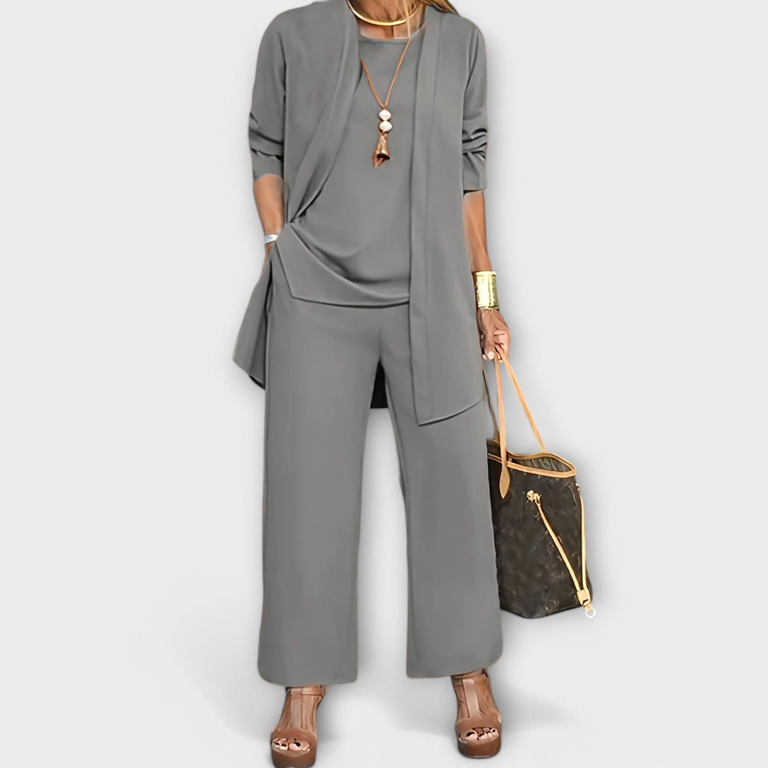 Elysia | Elegantes, Bequemes &amp; Stilvolles Damen Dreiteiliges Set 1