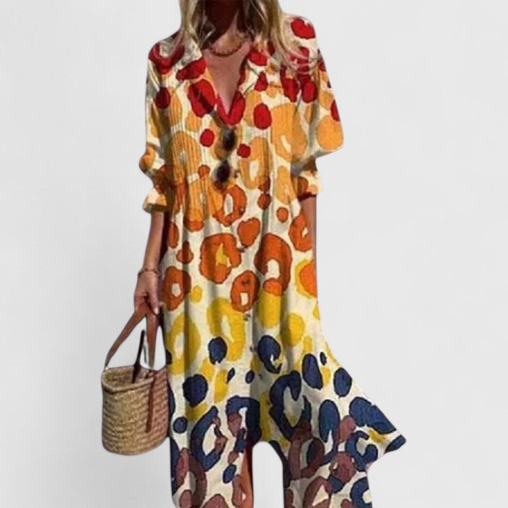 Elysia | Elegantes, Farbenfrohes &amp; Leichtes Boho-Sommerkleid 3