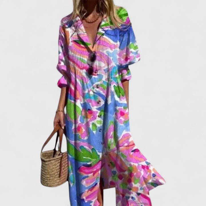 Elysia | Elegantes, Farbenfrohes &amp; Leichtes Boho-Sommerkleid 4