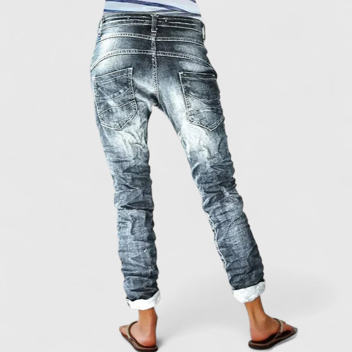 Elysia | Trendige Distressed Damenjeans mit Weitem Bein – Casual &amp; Bequem 3