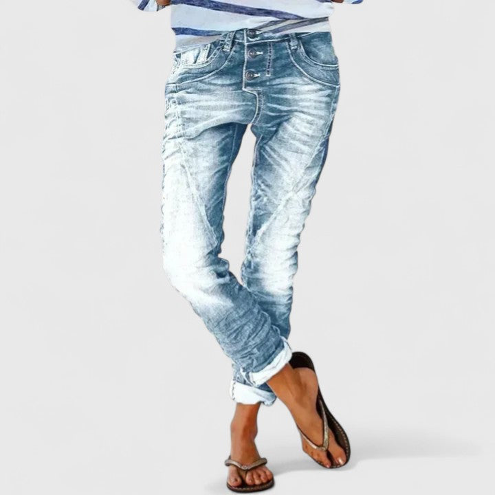 Elysia | Trendige Distressed Damenjeans mit Weitem Bein – Casual &amp; Bequem 4
