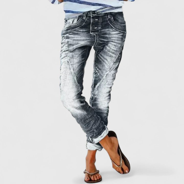 Elysia | Trendige Distressed Damenjeans mit Weitem Bein – Casual &amp; Bequem 6