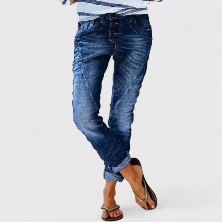 Elysia | Trendige Distressed Damenjeans mit Weitem Bein – Casual &amp; Bequem 7