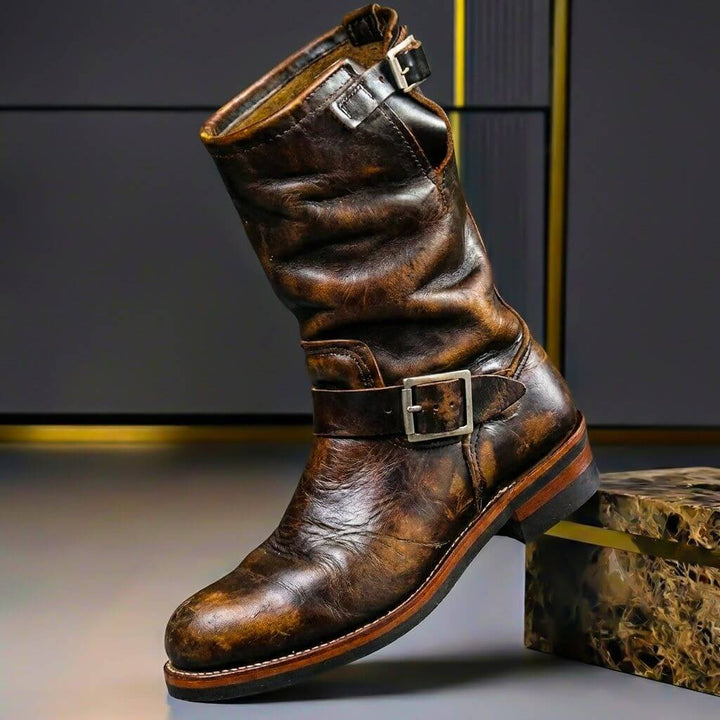 Emil | Markante Vintage Lederstiefel mit authentischem Charakter 1