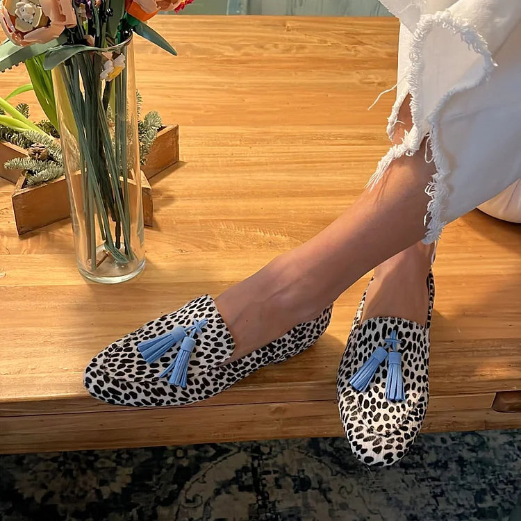 Emma | Exklusive Leopardenmuster Loafer 0