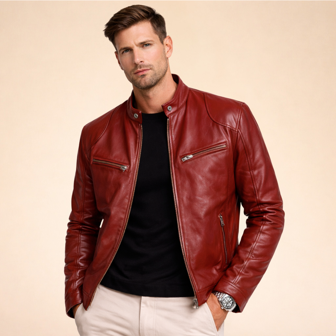 Ethan | Stilvolle Lederjacke für einen eleganten Look 3