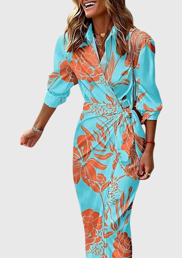 Everly | Elegantes, Schmeichelhaftes Wickelkleid Damen für Sommer & Festlichkeiten 10