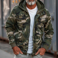 Nils | Robuste und funktionelle Camouflage Cargo Jacke