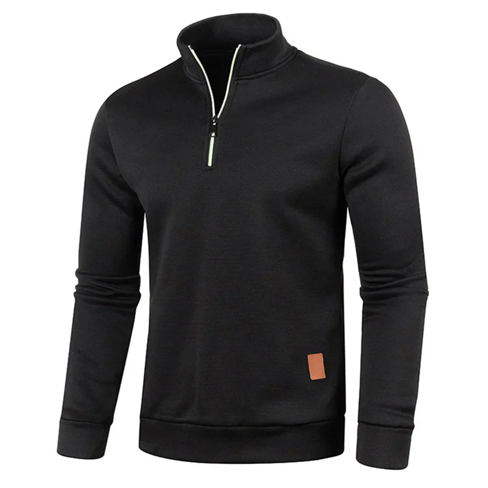 Fenton | Elegantes Halb-Reißverschluss Herren-Sweatshirt 4